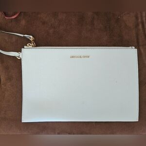 Michael Kors feather Light Blue Wristlet Clutch 11"×7"